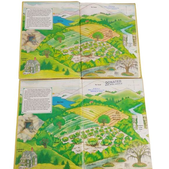 Set of 2 Vintage 1984 CABBAGE PATCH KIDS Hardcover Parker Brothers Story Books - Picture 4 of 6